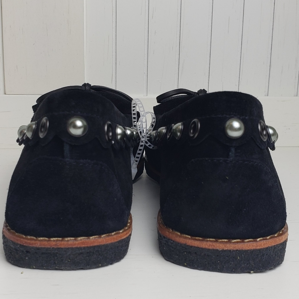 NEW Black Coach Roccasin Slip On With Sheep Fur - Picture 8 of 14